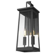 Alden 2-Light Matte Black Wall Light