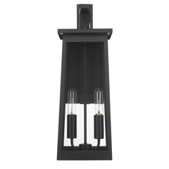 Alden 2-Light Matte Black Wall Light