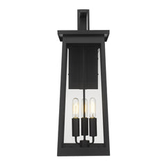 Alden 3-Light Matte Black Wall Light