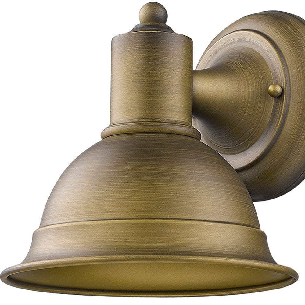 Brushed Gold Aluminum Wall Sconce - Homeroots