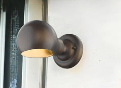 Antique Bronze Rounded Wall Sconce