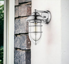 Silver Teardrop Shape Wall Sconce