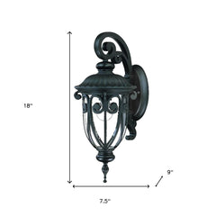 Matte Black Hanging Goblet Wall Light