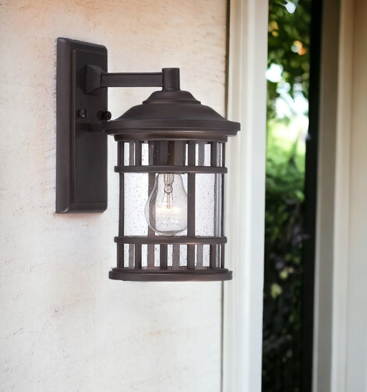 Antique Bronze Canister Wall Light