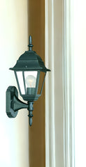 Matte Black Swing Arm Outdoor Wall Light