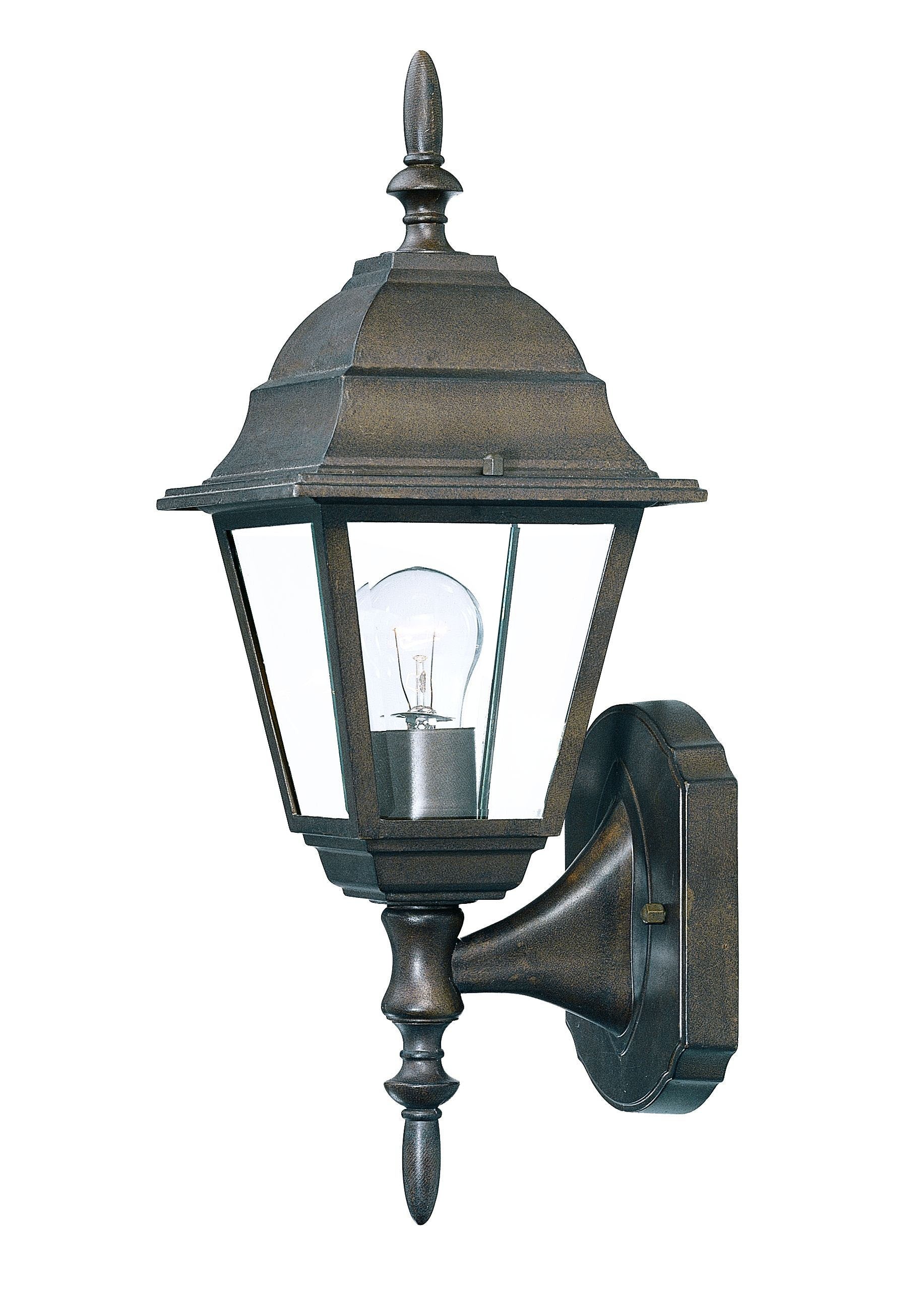 Antique Brown Swing Arm Outdoor Wall Light