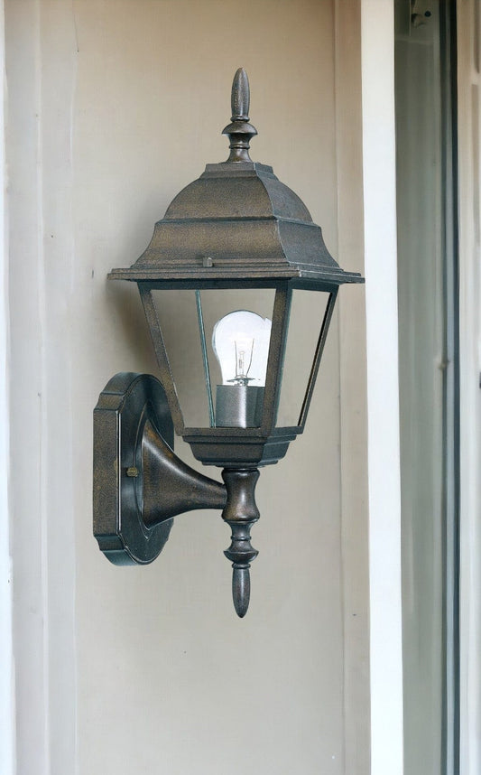 Antique Brown Swing Arm Outdoor Wall Light - Homeroots