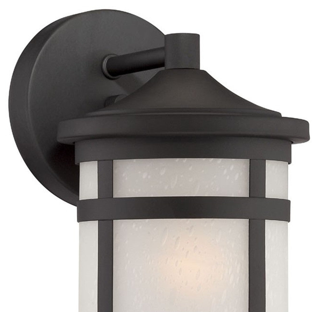 Matte Black Hanging Lantern Shape Wall Light