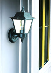 Matte Black Cast Aluminum Outdoor Wall Light