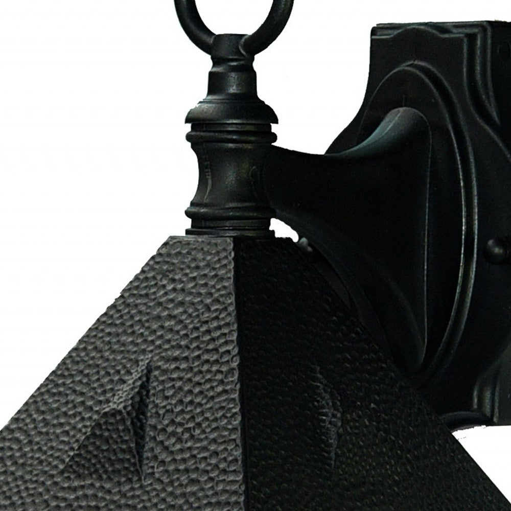 Matte Black House Shaped Wall Light