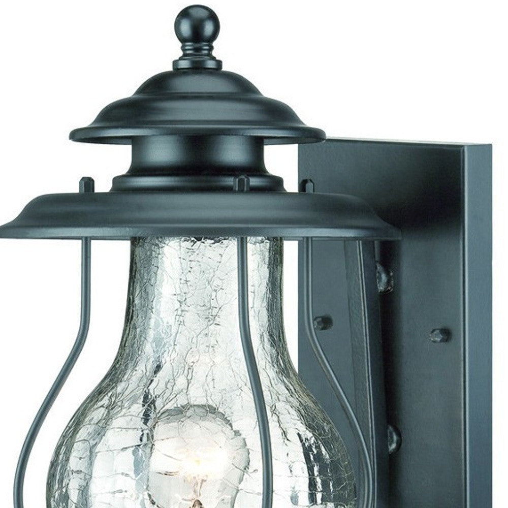 Matte Black Oil Lantern Wall Light