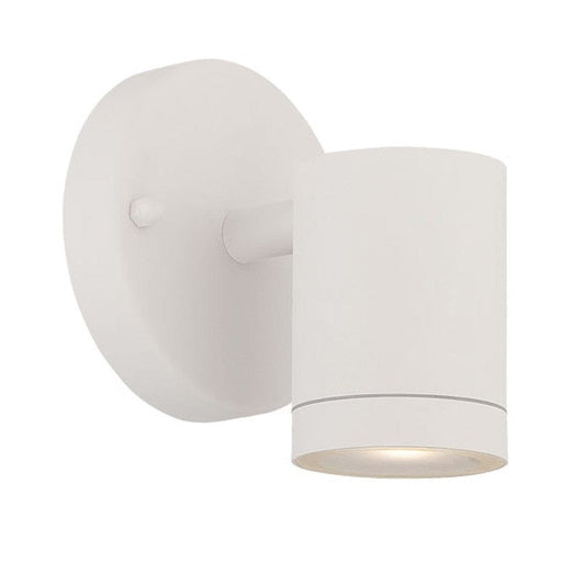 White LED One Light Outdoor Can Shape Wall Sconce