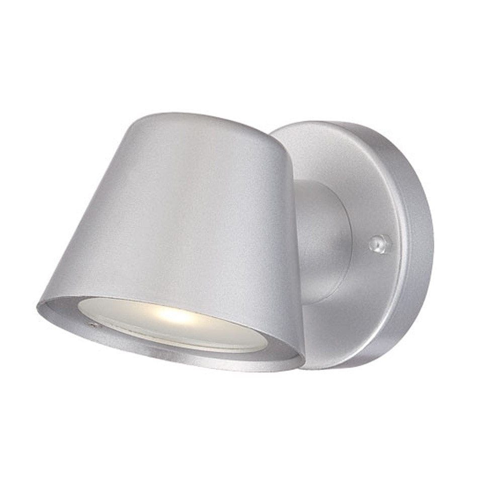 Brushed Silver LED Short Cone Wall Light - Homeroots