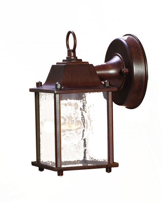 Dark Brown Hanging Waterfall Glass Lantern Wall Light