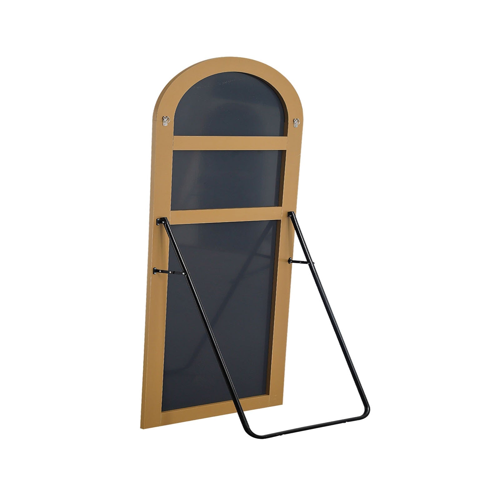 71" Gold Arch Wood Framed Full Length Standing Mirror