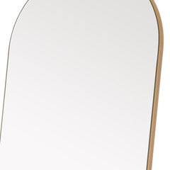 Narrow Gold Arched Wooden Mirror