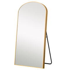 Gold Arched Full-length Standing Mirror