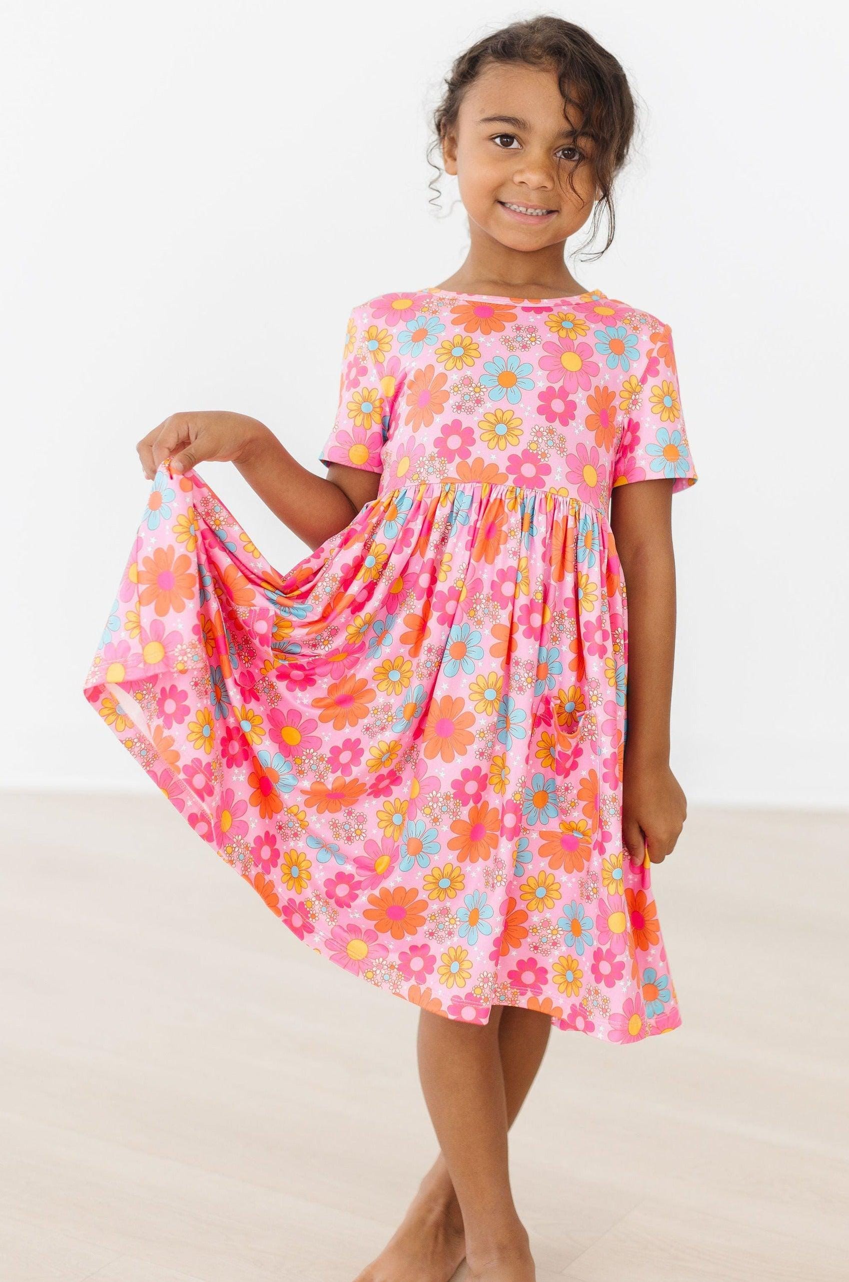 Petal Pop S/S Pocket Twirl Dress - Mila & Rose ®