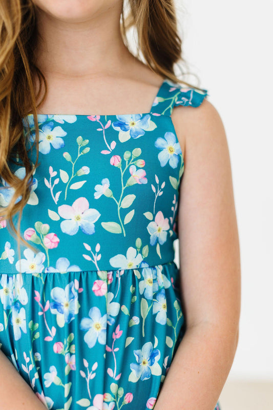 Floral Breeze Ruffle Maxi Dress