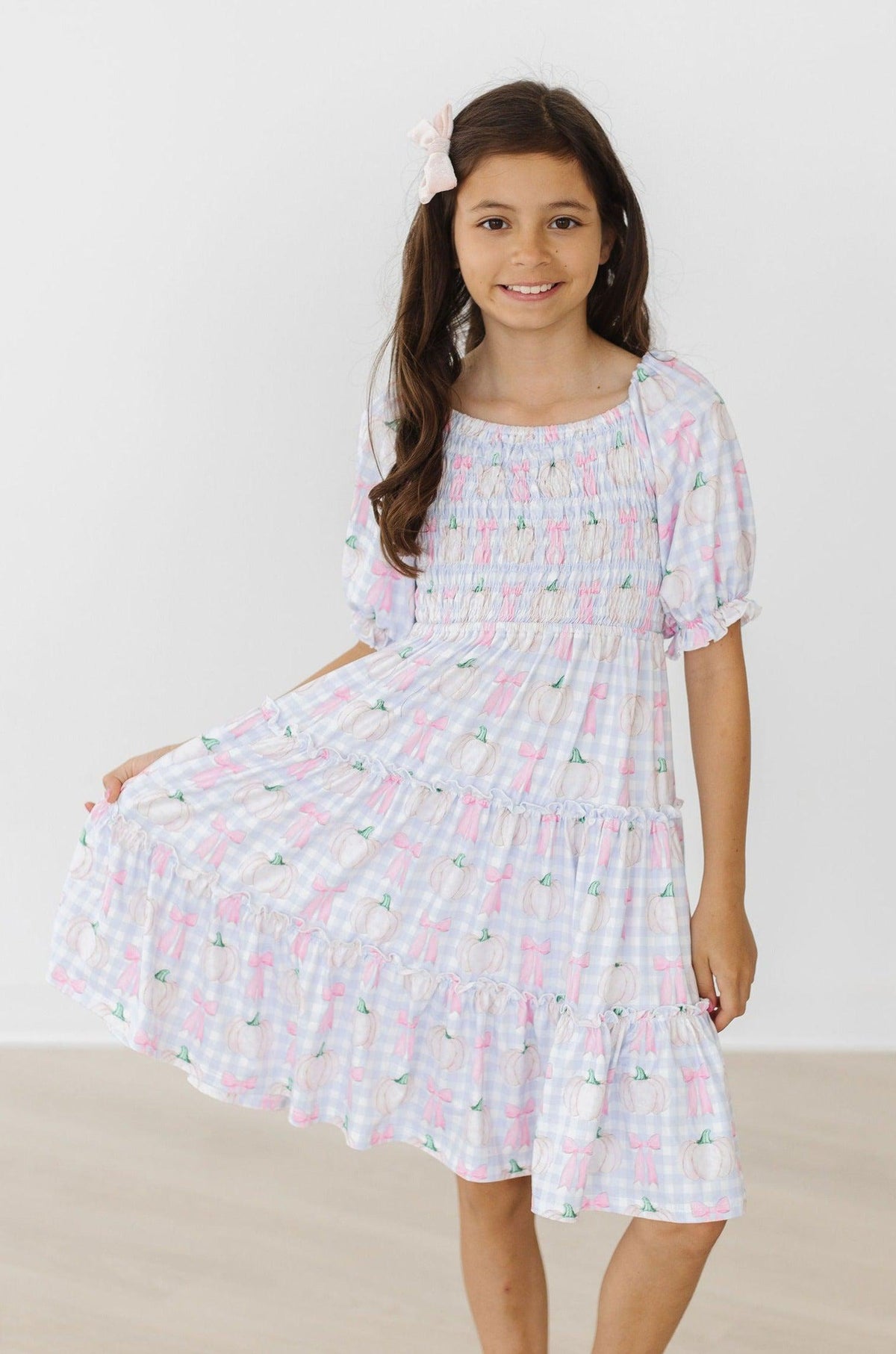 Pumpkin Picnic Smocked Ruffle Dress - Mila & Rose ®