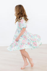 Minty Meadow Smocked Ruffle Dress