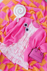 Bright Pink Cozy Cardigan