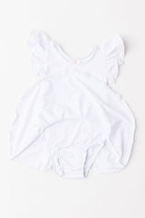 White S/S Twirl Leotard