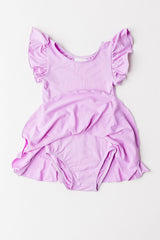 Bright Lilac S/S Twirl Leotard