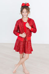 Red Sequin Jacket - Mila & Rose ®