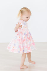 Castles & Rainbows Flutter Sleeve Twirl Dress - Mila & Rose ®