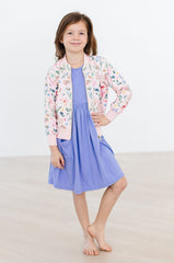 Butterfly Meadows Satin Jacket - Mila & Rose ®