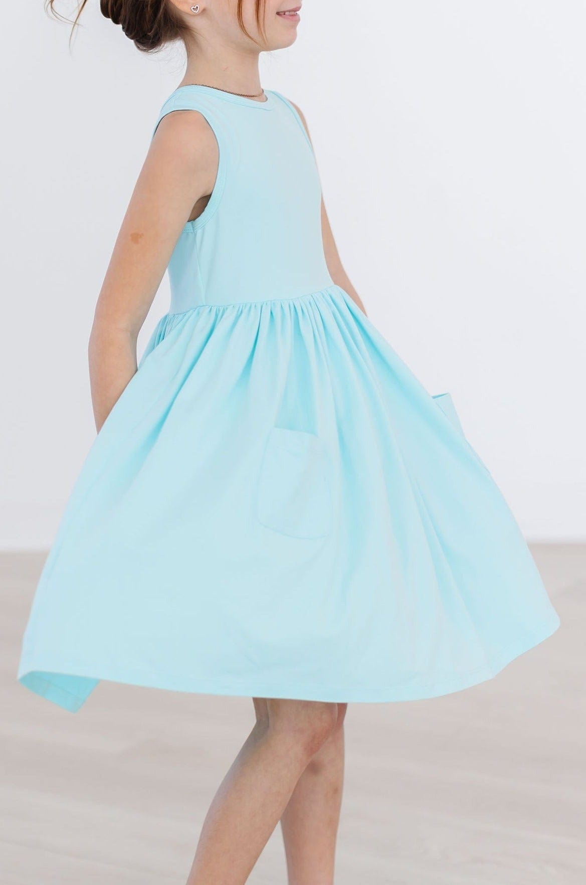 Aqua Tank Pocket Twirl Dress - Mila & Rose ®