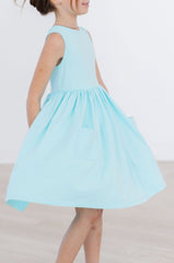 Aqua Tank Pocket Twirl Dress - Mila & Rose ®