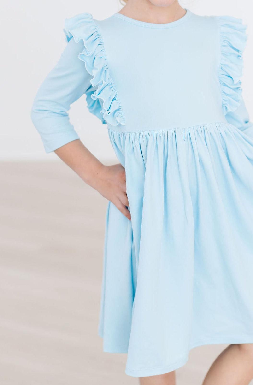 Bluebird 3/4 Ruffle Twirl Dress - Mila & Rose ®