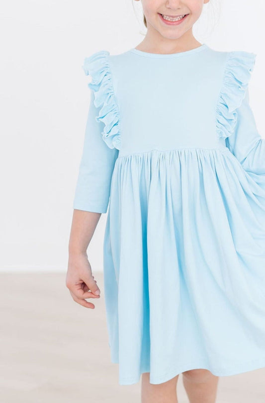 Bluebird 3/4 Ruffle Twirl Dress - Mila & Rose ®