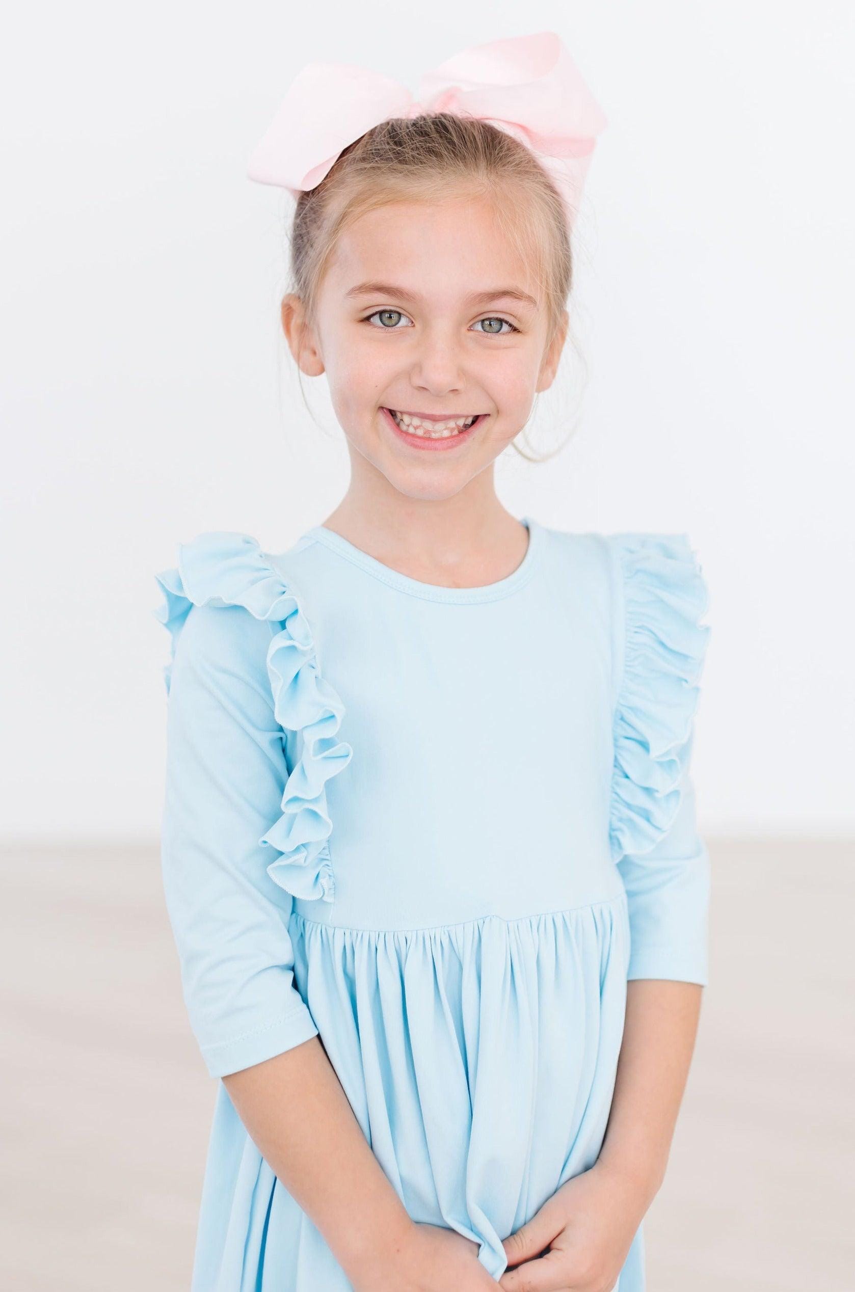 Bluebird 3/4 Ruffle Twirl Dress - Mila & Rose ®