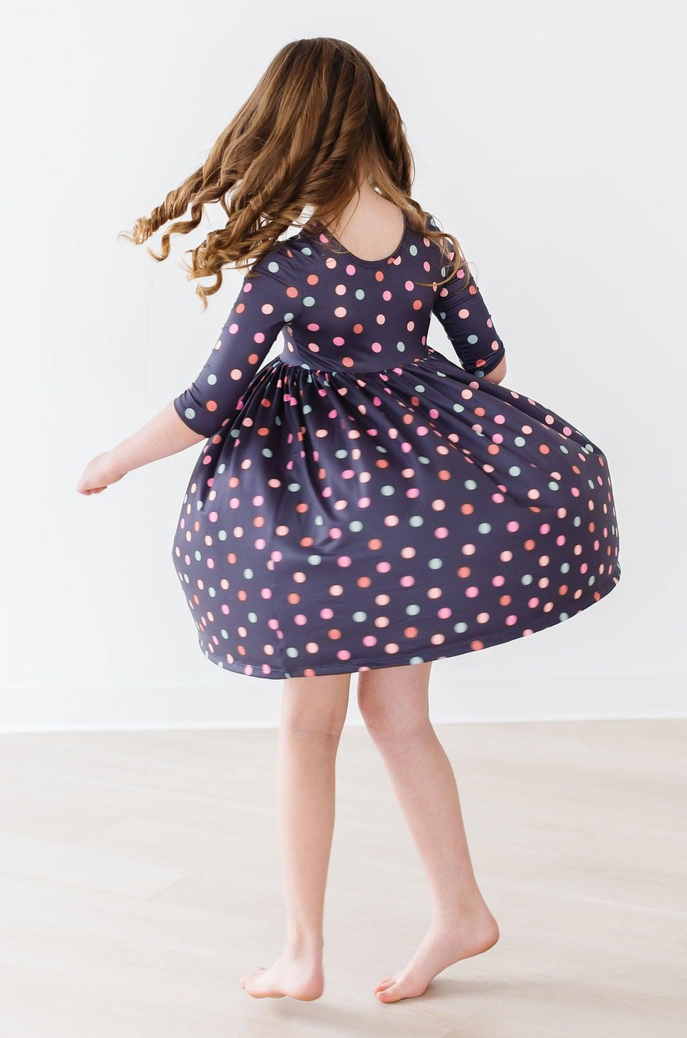 City Girl 3/4 Sleeve Twirl Dress - Mila & Rose ®