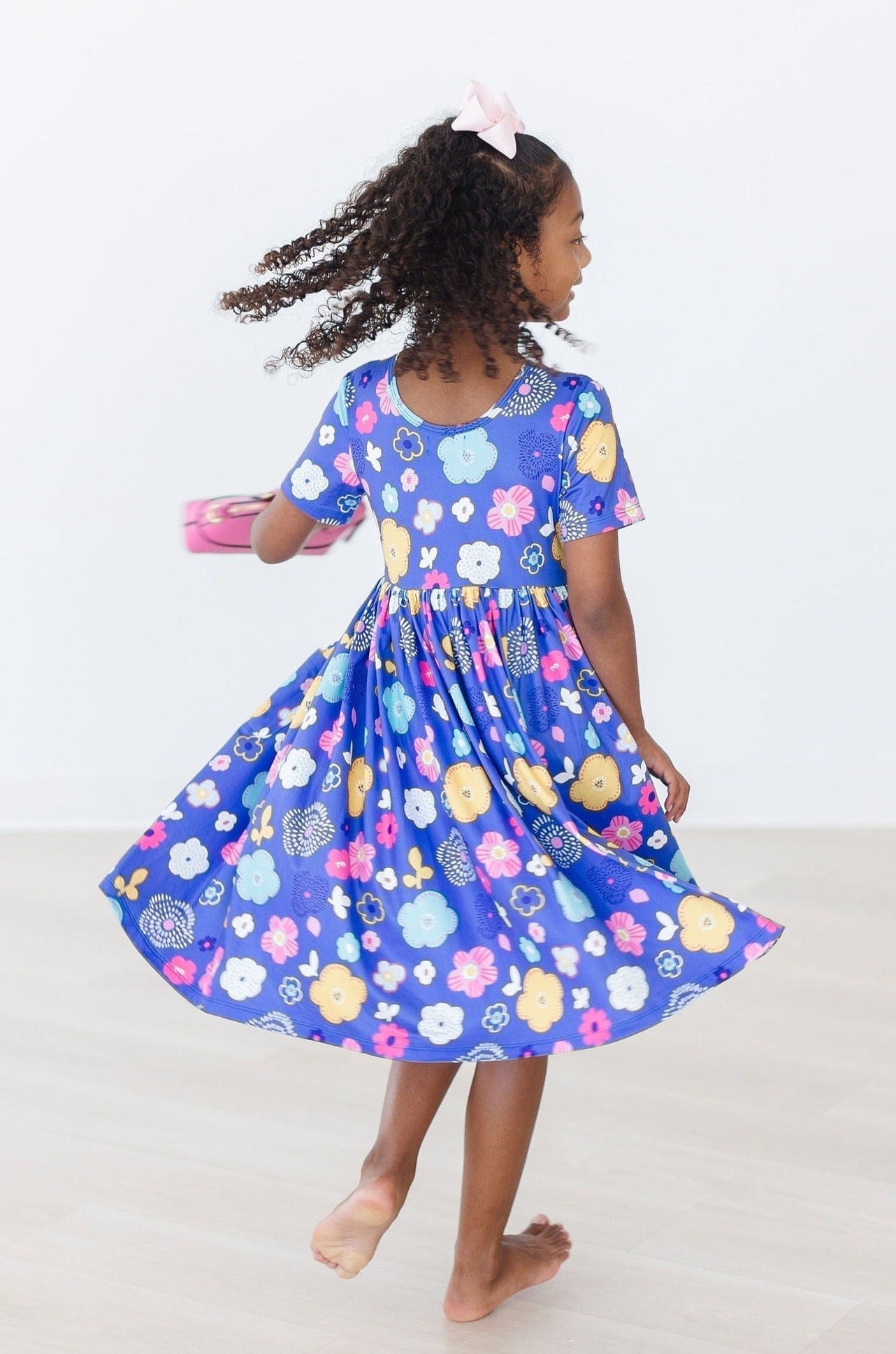 Floral Frenzy S/S Pocket Twirl Dress - Mila & Rose ®