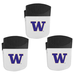 Washington Huskies Chip Clip Magnets, 3pk