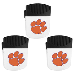 Imanes con clip de fichas de Clemson Tigers, paquete de 3