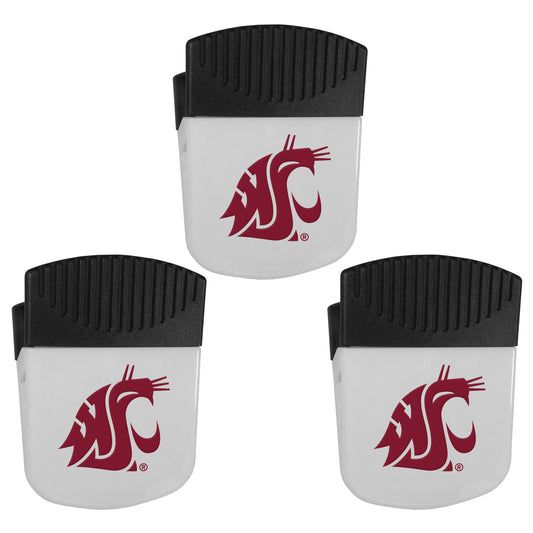 Washington St. Cougars Chip Clip Magnets, 3pk