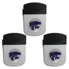 Kansas St. Wildcats Chip Clip Magnet with Bottle Opener, 3pk