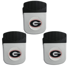 Georgia Bulldogs Chip Clip Magnet with Bottle Opener, 3pk