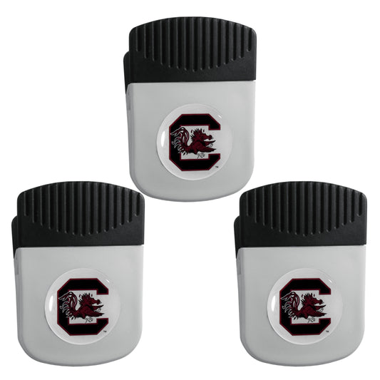 S. Carolina Gamecocks Chip Clip Magnet with Bottle Opener, 3pk