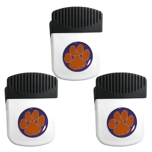 Clemson Tigers Chip Clip Magnet with Bottle Opener, 3pk