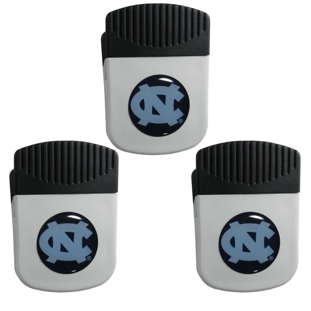 N. Carolina Tar Heels Chip Clip Magnet with Bottle Opener, 3pk