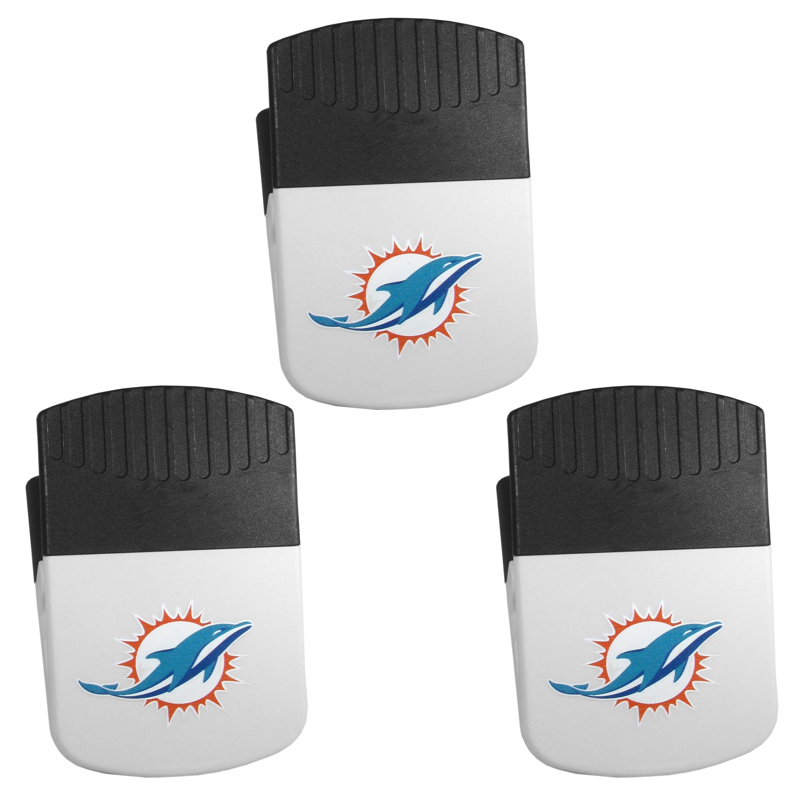 Miami Dolphins Chip Clip Magnets, 3pk - Miami Dolphins