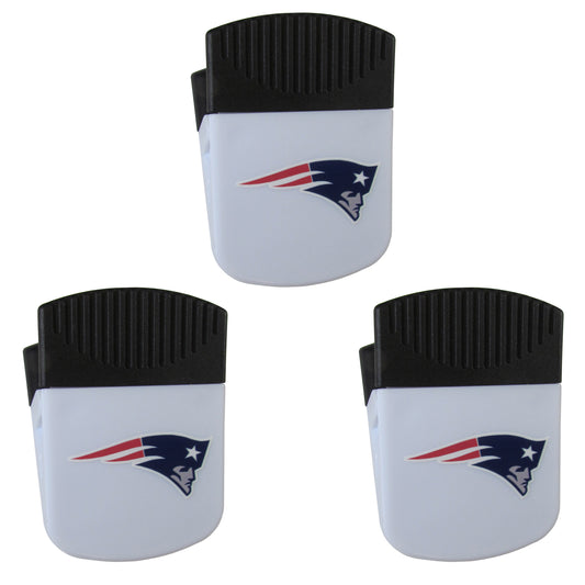 New England Patriots Chip Clip Magnets, 3pk