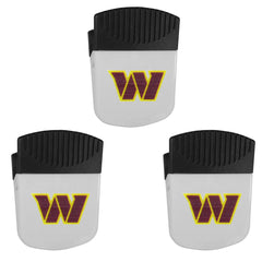 Washington Commanders Chip Clip Magnets, 3pk