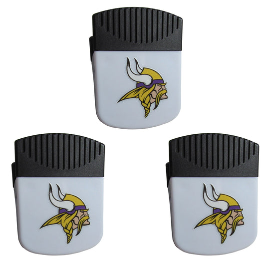 Minnesota Vikings Chip Clip Magnets, 3pk - Minnesota Vikings